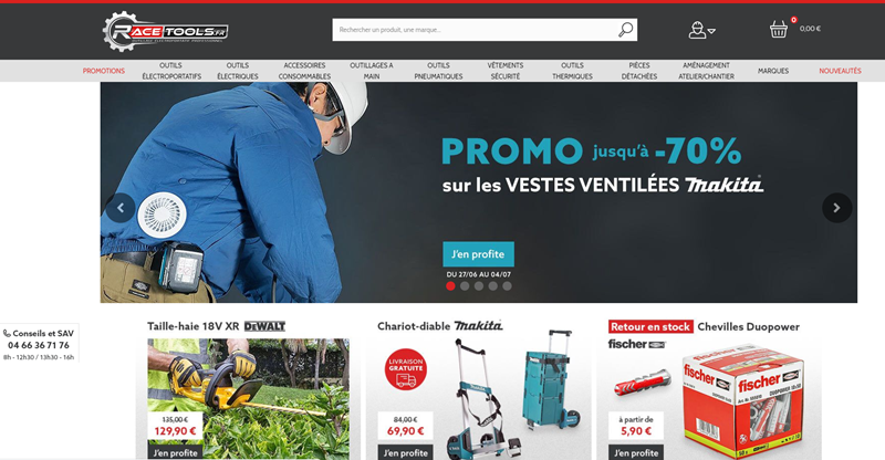 les code promo Racetools