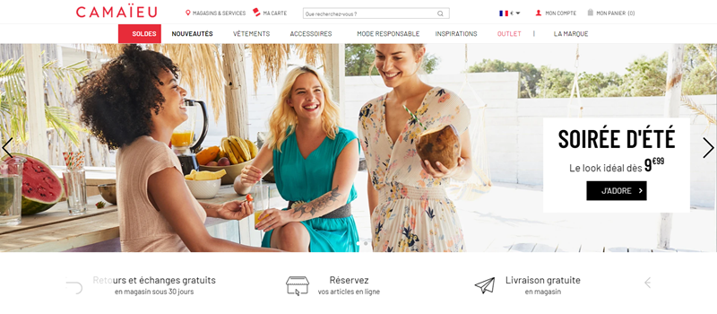 les codes promo Camaïeu