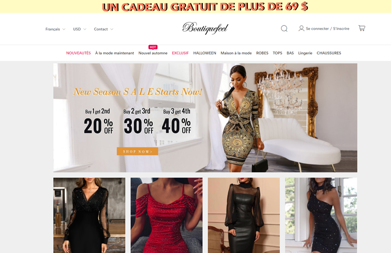 les codes promo Boutiquefeel
